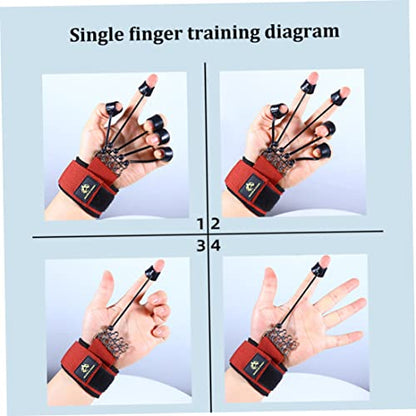Finger Stretcher Exerciser, Finger Stretcher Exerciser 60LB Extensor Trainer Resistance Band Strengthener for Hand Red 18x5 cm for Daily Use