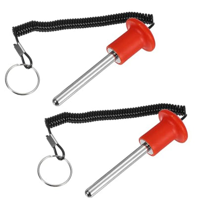 Gym Pin Weight Stack Pin Strength Training Lifting Equipment Replacement with Pull Rope Fitting for Home Gym - color: Red, size: 0.4 x 3.1 Inch