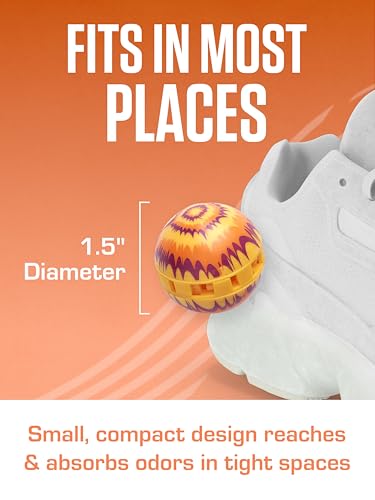 Sneaker Balls Odor-Fighting Shoe Fresheners, Eliminates Unpleasant Smells, Perfect For Sneakers, Gym Bags, Gear Bags, Drawers, Lockers, And More!, Lavender, 6 Pack - color: Lavender (Lavender), style: 6 Pack