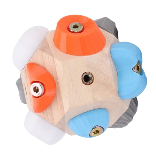 Buachois Rock Climbing Training Ball, Portable Handheld Boulder Block Toy with 12 Resin Pegs for Finger Strength and Accuracy Practice, 4 Inch Compact Design for Indoor Climbing En