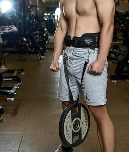 2-in-1 Weightlifting Belt & Dip Belt with Quick-Release Aluminum Buckle - Hybrid Squat Belt for Core Support & Weighted Pull Up Belt with High-Strength Strap - Heavy Duty Neoprene Gym Belt for Men & Women - size: S (24"- 27.5")