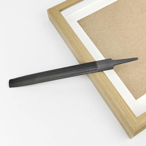 2 Pack Half Round Metal File, Small Sharpening File, 6 Inch Hand File Tools for Wood, Metal, Sharpening (2)