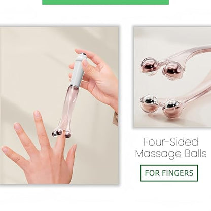 Finger Massager Roller, Hand Massage Tool, Improves Circulation, Relieves Arthritis, Hand Pain and Stress, Ideal for Fingers, Hands and Palms