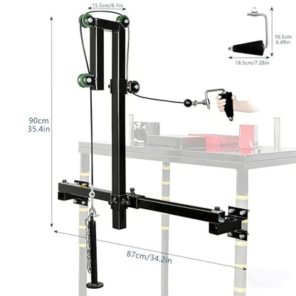 Arm Wrestling Training Equipment, Wrist Exerciser Strength Develop Machine with Handle for Forearm Wrist Biceps Triceps Workout at Home or Gym