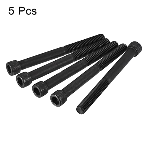 uxcell 3/8-16x4" Hex Socket Head Cap Screw Bolts 12.9 Grade Alloy Steel 5pcs - size: 3/8x4"