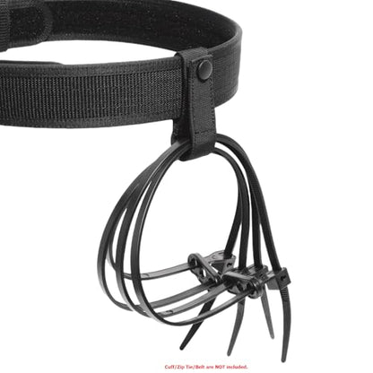 TACNEX Handcuff Strap w/Snap Closure Cuff Holder Nylon Keeper Chain/Hinged Cuffs Carrier Quick Release Clip Hook for ASP Handcuff 1.75"/ 2"/2.25" Duty Belt Law Enforcement Police Sheriff Security - size: 2 PCS, style: Nylon Strap with Copper Snap