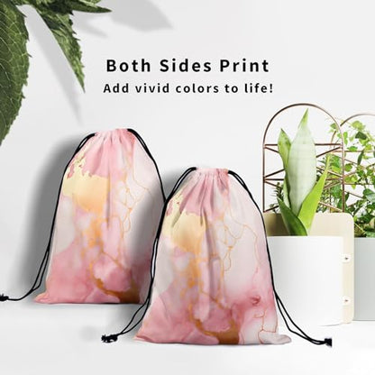 Gymnastics Grip Bag for Gymnasts Gymnastic Drawstring Bag Gym Athlete Bag - color: Pink Marble With Gold Stripes, size: 9.25" x 12" (Pack of 1)