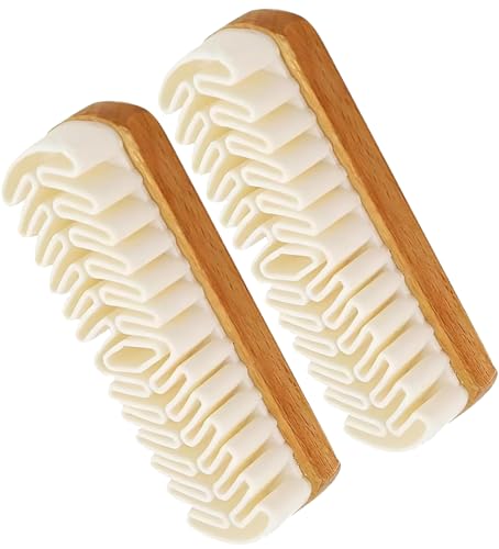 2PCS 2-in-1 Rubber Shoe Brush Cleaner, Dual Pack with Enhanced Dust-Absorbing Texture, Safe for Nubuck, Flocked and Matte Leather