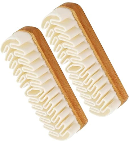 2PCS 2-in-1 Rubber Shoe Brush Cleaner, Dual Pack with Enhanced Dust-Absorbing Texture, Safe for Nubuck, Flocked and Matte Leather