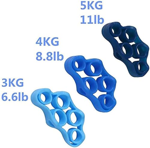 Finger Stretcher Resistance Bands(3 PCS), Hand Extensor Exerciser for Arthritis Carpal Tunnel Exercise, Gripper Set for Guitar and Rock Climbing