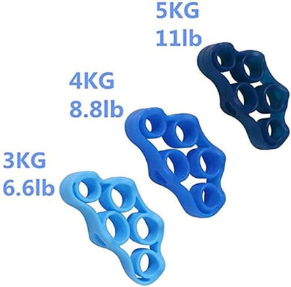 Finger Stretcher Resistance Bands(3 PCS), Hand Extensor Exerciser for Arthritis Carpal Tunnel Exercise, Gripper Set for Guitar and Rock Climbing