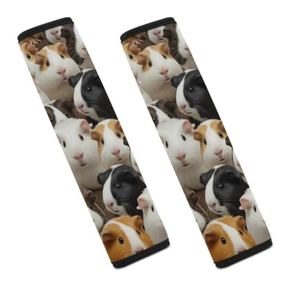 2 Pack Cute Animal Guinea Pig Car Seat Straps Shoulder Pads Breathable Shoulder Protector for Elderly Support, Most Cars, Pressure Relief - color: Pattern 820