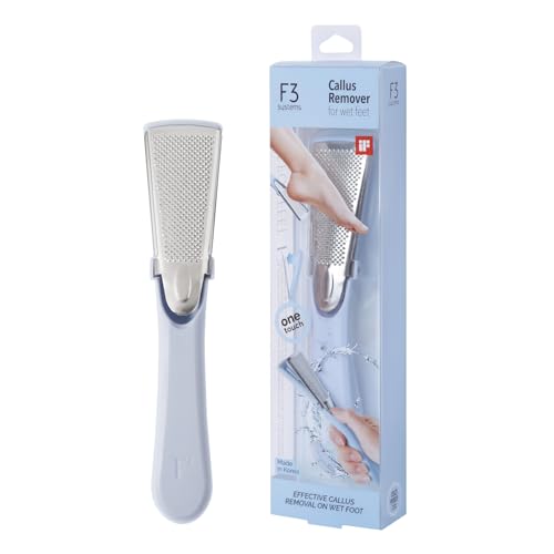 Stainless Steel Callus Remover(Sky Blue), Effective for Thick Callus and Cracked Feet Pedicure Rasp, Remove Hard Skin, Grater Foot File, Foot Scrubber, Professional Foot Care - color: Pastel Blue