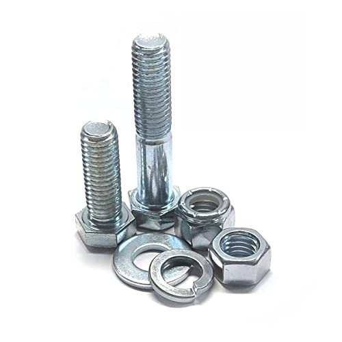 Titan Industrial Supply- 5,445 pcs Grade 5 Coarse Hardware Assortment Kit with Hex Cap Screws, Hex Nuts, Nylon Locknuts & Washers- Fasteners Only