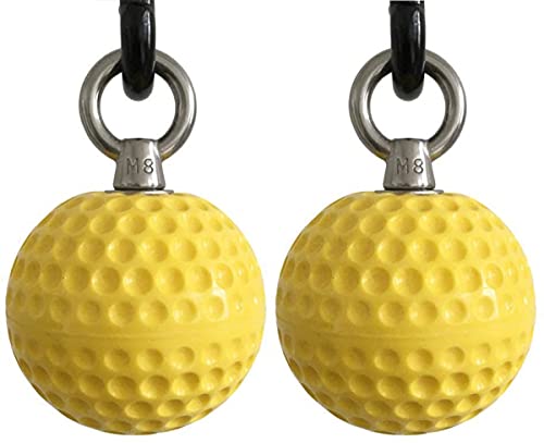 2 Piece Training Balls with Ball Grip Wooden Balls for Climbing Training, Forearm Training for Increased Grip Strength for Climbers.