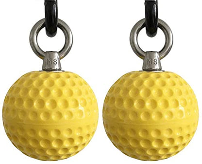 2 Piece Training Balls with Ball Grip Wooden Balls for Climbing Training, Forearm Training for Increased Grip Strength for Climbers.
