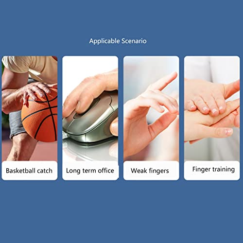 Finger Stretcher Exerciser, Forearm Adjustable Hand, Finger Stretchers, Grip Rings Hand Exerciser for Arthritis Carpal Tunnel Recovery (Blue) - color: Blue