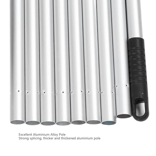 Gutter Cleaning Brush Long Reach Extension Pole Set Roof Eaves Cleaning Tool for Spider Webs Dust Removal Household Cleaning Duster