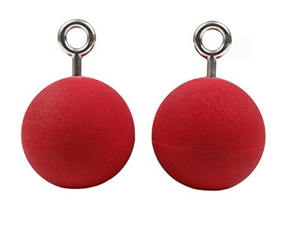 Atomik Rock Climbing Holds 4.5 inch Large Hanging Ninja Balls in Red for Grip and Strength Training as Seen on American Ninja Warrior