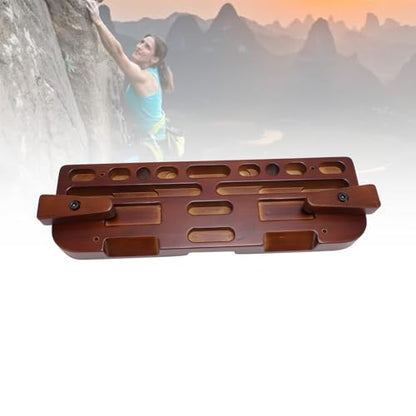Woode Portable Hangboard,Rock Climbing Hangboard, Training Board, Ergonomic Portable Pull Up Rock Climbing Training Fingerboard for Home,Bouldering Gifts.