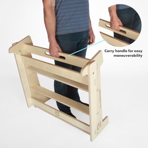Asana Crash Pad Couch - Dual Density Foam Bouldering Pad & Birch Wood Frame - Ideal for Climbing Facilities, Van Life, Home Woodies - Chair Frame & Mat Made in The USA - style: Frame + Pad