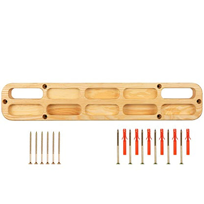 Wooden Portable Hangboard - Hangboard Rock Climbing - Hangboard Doorway Mount - Hand Strengthener Equipment for Training Finger - Hang Board for Climbing