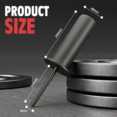 Weight Stack Pin, Gym Pin with Spring Clip Collar, Weight Pins for Weight Stack Machine, Weight Stack Extender Pin Strength Training Equipment for Commercial Gym and Home Gym - color: ‎Dia:8mm Length:110mm