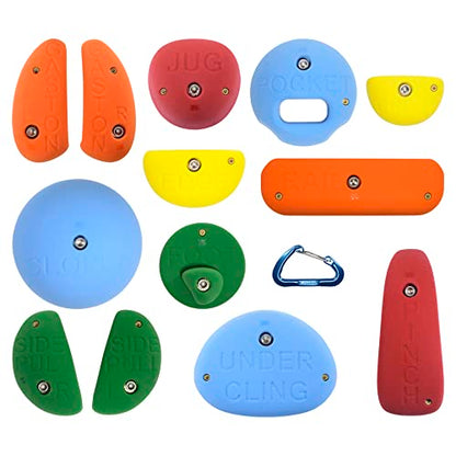 Atomik Rock Climbing Holds Educational Pack in Assorted Bright Tones