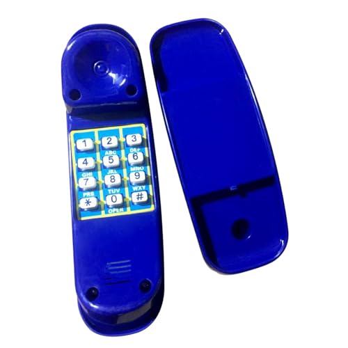 Simhoa Pretend Phone Telephone Children’s Equipment Outdoor Climbing Frame Accessories PP Material Suitable for Playground Treehouse, Blue - color: Blue