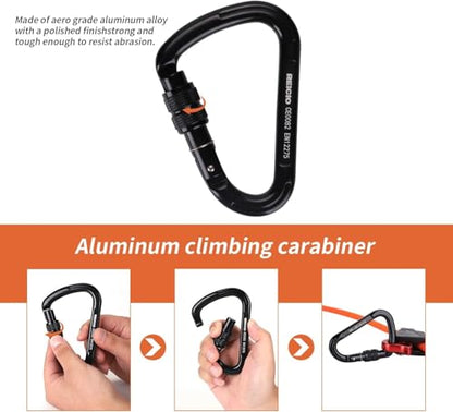 1/2" X 12' Steel Wire Core Flipline, W/Better Grab Adjuster & Steel Swivel, Arborist Equipment Positioning Lanyard, Climbing Flipline for Fall Protection, Arborist, Tree Climbers (1/2’’ x 12 ft) - size: 1/2’’ x 12 ft