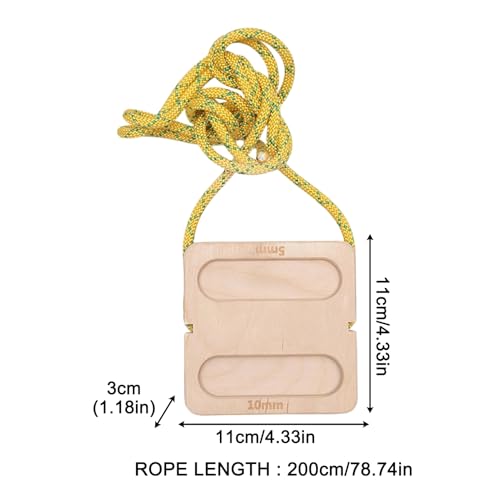 Hangboard for Climbing Wooden Grip Strengthener | Doorway Mount Climbing Hangboard for Women Men Athletes Beginners Professionals Home Gym Apartment Garage Rainy Day