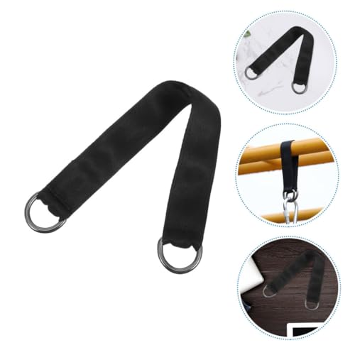 Happyyami 4 Pcs Outdoor Swing Connecting Straps Heavy Duty Carabiner Alternatives Nylon Suspension Belts for Tree Swing Hammock and Fitness Equipment