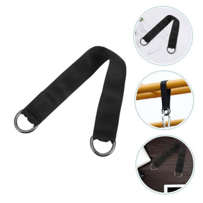 Happyyami 4 Pcs Outdoor Swing Connecting Straps Heavy Duty Carabiner Alternatives Nylon Suspension Belts for Tree Swing Hammock and Fitness Equipment