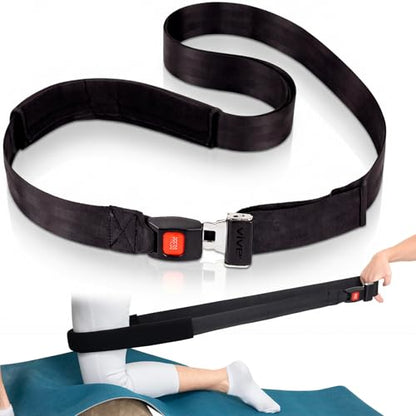 Vive Mobilization Belt for Physical Therapy with Buckle - Manual Traction Stretching Band - PT Traction Strap Belt for Stretching, Mobility, Massages & Exercise