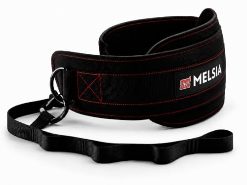 Dip Belt with Chain or Rope – Heavy Duty Adjustable Weightlifting Belt, Neoprene Padded Comfort, 350–650 lbs Capacity for Pull Ups, Dips, Squats & Strength Training