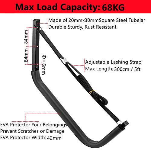 Kayak Storage Racks, Canoes Garage Storage Hooks, Wall Mount Surfboard Hangers and Stand-Up Paddle Board Holder - size: 19.5In-2 Pack