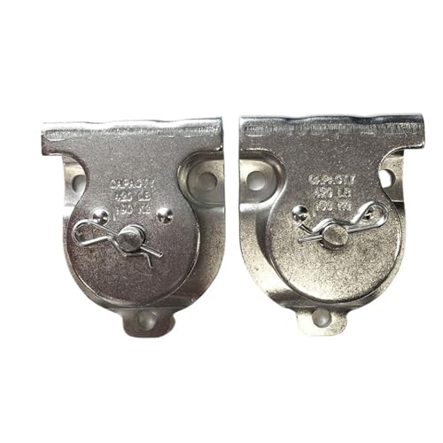 U Groove Stainless Steel Wall Pulley 2pcs Fixed Directional Single Wheel Roller, Swivel Lifting Rope, Pulley Block, Outdoor Sports, Hoisting Pulley, Wire Rope Pulley
