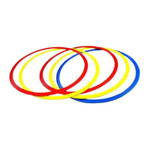 Agility Training Rings Football Training Agility Ring Workout Equipment Home Gym Portable for Kids Sports Rugby - size: 30cm 5 Pieces