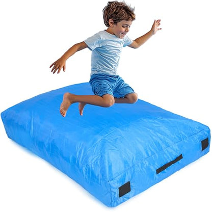Crash Pad for Kids Sensory | Big 5Ft x 5Ft, 3Ft x 4Ft, 3Ft x 3Ft Or 2Ft x 2Ft | Autism Sensory Crash Mat for Jumping Play | Crashpad | Soft Foam Landing Pad | Giant Mat Pillow | Climbing, Gymnastics - size: Small