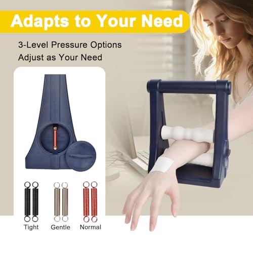 Forearm Massager, Foam Arm& Hand Roller with 3-Level Pressure Options, Ideal Wrist Massager for Carpal Tunnel, Tennis Elbow Relief, Hand Elbow Pain& Muscle Knots