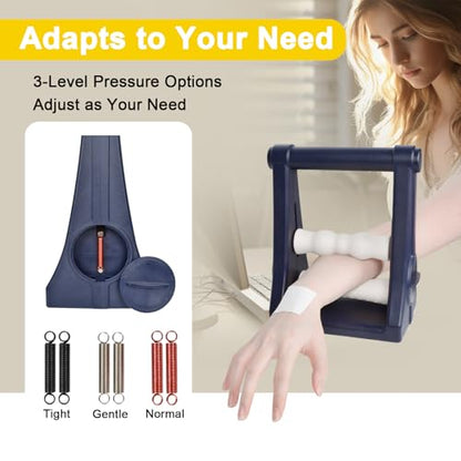 Forearm Massager, Foam Arm& Hand Roller with 3-Level Pressure Options, Ideal Wrist Massager for Carpal Tunnel, Tennis Elbow Relief, Hand Elbow Pain& Muscle Knots