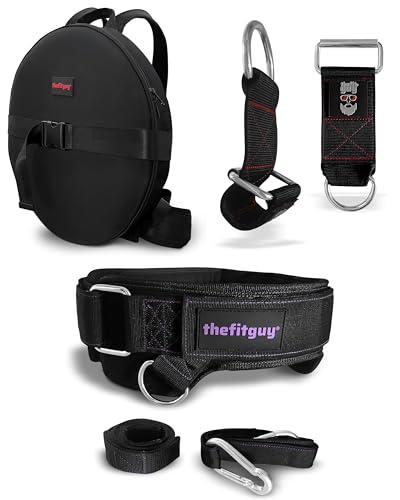 THEFITGUY Women's Complete Weighted Training Package – Weight Plate Backpack, Hip-Contoured Dip Belt and Dumbbell Loading Straps