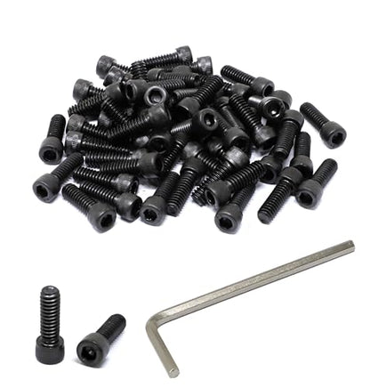 iexcell 25 Pcs 1/4-20 x 3/4" Alloy Steel 12.9 Grade Hex Socket Head Cap Screws Bolts Kit, Black Oxide Finish - size: 1/4-20 x 3/4"