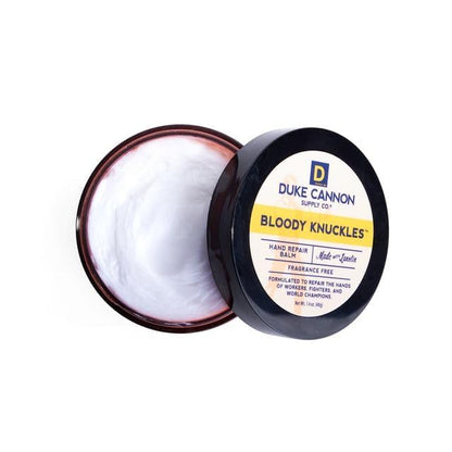 Duke Cannon Bloody Knuckles Hand Repair Balm - Travel Size 4 Pack, 1.4 oz Each, Unscented Moisturizer for Dry, Cracked Hands - size: 1.4 Ounce (Pack of 4)