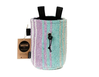Static Chalk Bag | Traveler Series | Chalk Bag for Rock Climbing Bouldering - color: Mint/Lavender