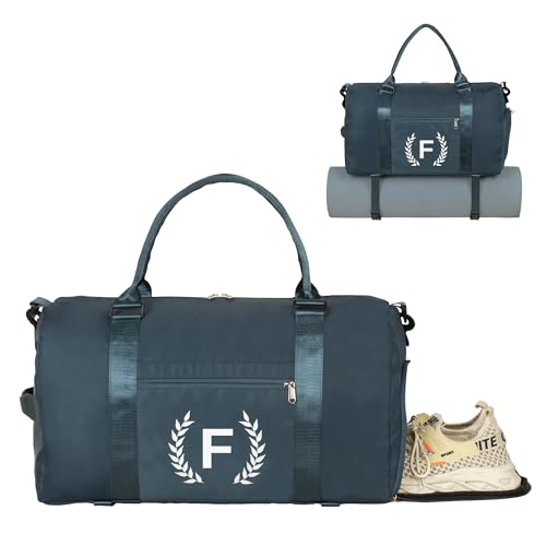 Gym & Sports Duffle Bag, Black, T Size, Polyester, Water Resistant, 5 Compartments, Zipper Closure, Web Handle, Fixed Strap, Perfect for Gym, Sports, Travel & Everyday Use - color: PeacockBlue, size: Z