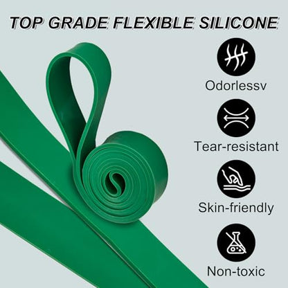 Garvee Pull Up Assistance Bands, 4/5-Pack Resistance Bands Set, Natural Latex Exercise Bands for Strength Training, Stretching, Physical Therapy, Home Gym for Women Men - color: Upgraded 38-125 lbs