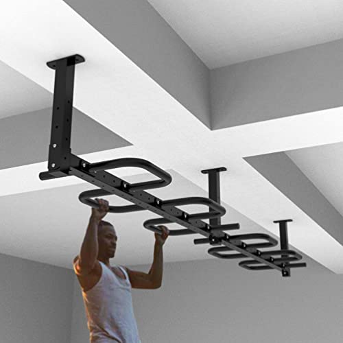 Heavy Duty Wall-Mounted Pull-Up Bars, Steel Exercise Bars for Home Gym, Versatile Climbing Frame, Durable Design for Strength Training and Fitness Workouts - size: 285CM