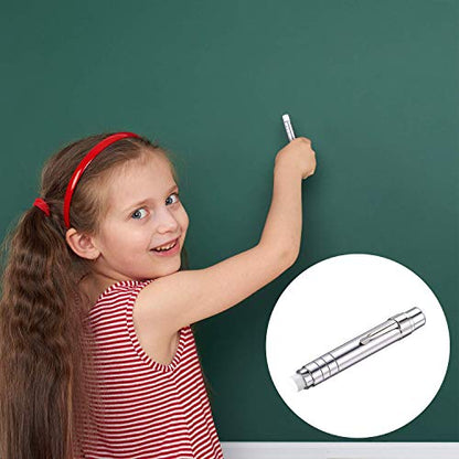 Boao 5 Packs Aluminum Alloy Chalks Holder, Unbroken Keeper Teacher's Chalk Clip with Storage Bag for Teachers, Children's Painting and Writing