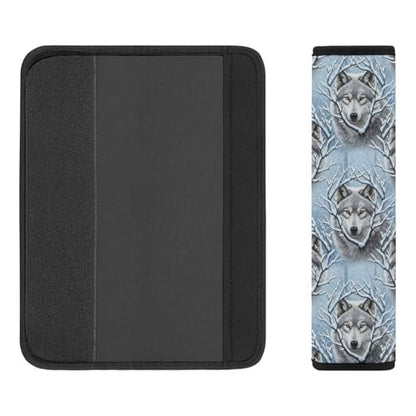 2 Pack Snow Wolf Seat Belt Cover Universal Fit Seat Belt Cushion for Kids, Stroller Pushchair High Chair, Neck and Shoulder Support - color: Pattern 260